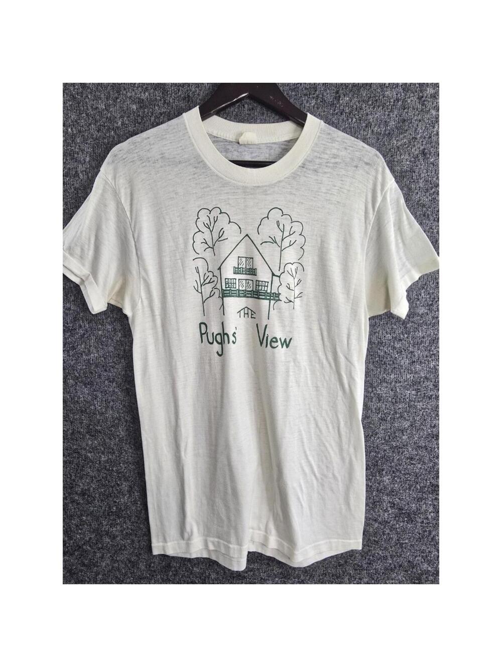 Vintage 80s 90s Towncraft Shirt Single Stitch White Large The Pughs View 50/50